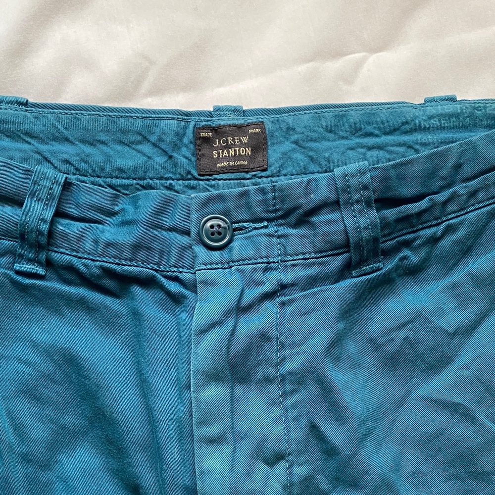 J.Crew Stanton Teal Chino Shorts